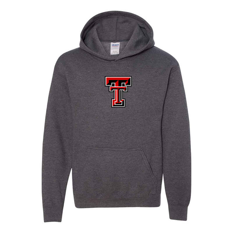 Youth Texas Tech Red Raiders  Gildan Heavy Blend  Hooded Sweatshirt